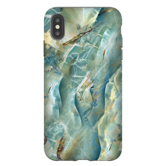 iPhone Xs Max StrongFit Green Marble Design by ArtsCase