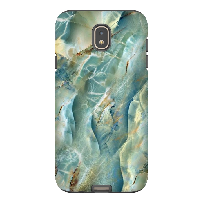 Galaxy J7 StrongFit Green Marble Design by ArtsCase