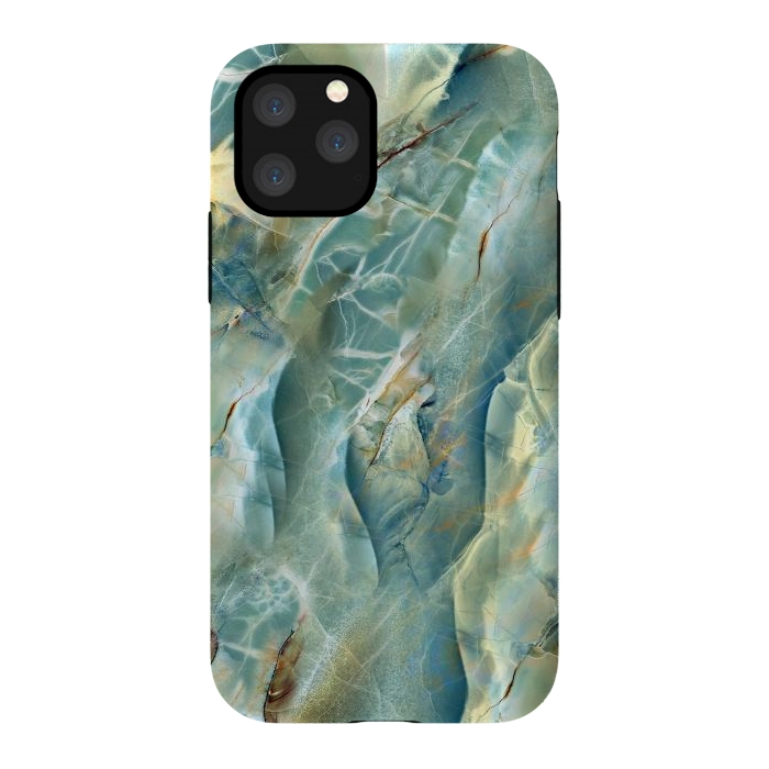 iPhone 11 Pro StrongFit Green Marble Design by ArtsCase