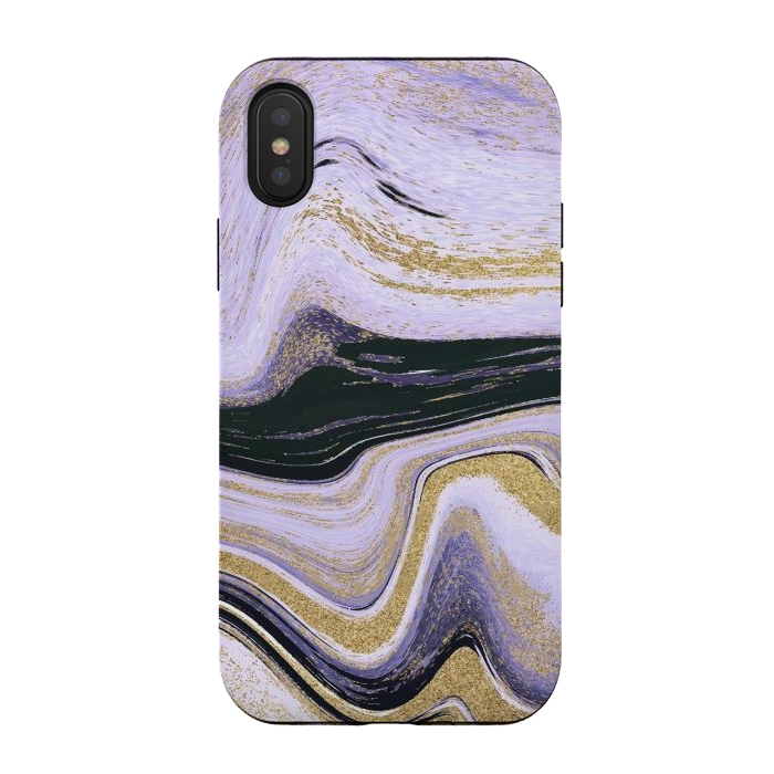 iPhone Xs / X StrongFit Ink Painting Abstract Pattern by ArtsCase