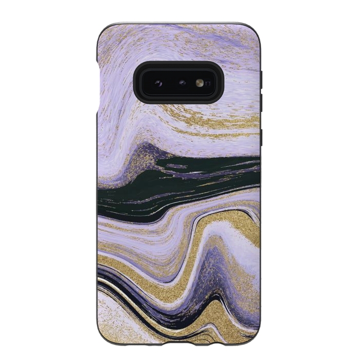 Galaxy S10e StrongFit Ink Painting Abstract Pattern by ArtsCase