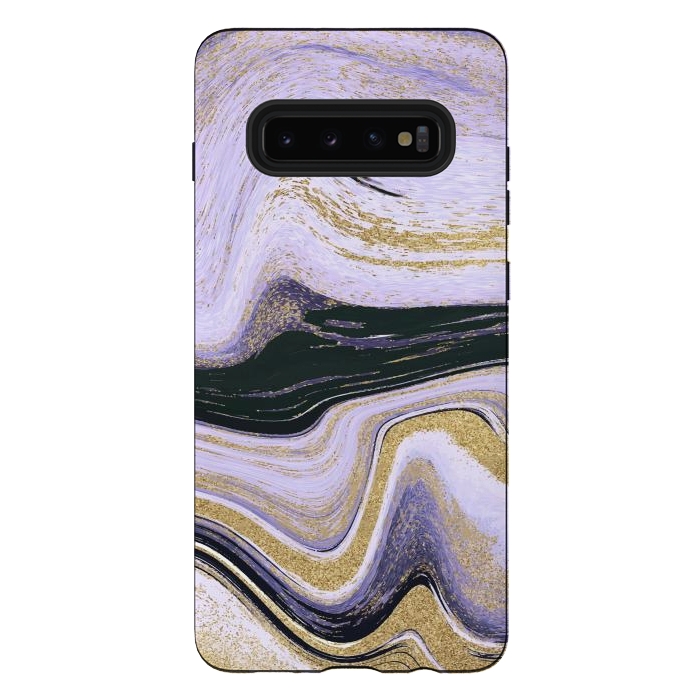 Galaxy S10 plus StrongFit Ink Painting Abstract Pattern by ArtsCase
