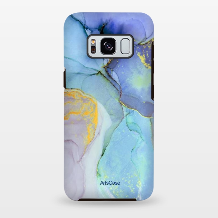 Galaxy S8 plus StrongFit Ink Paint Abstract Marble by ArtsCase