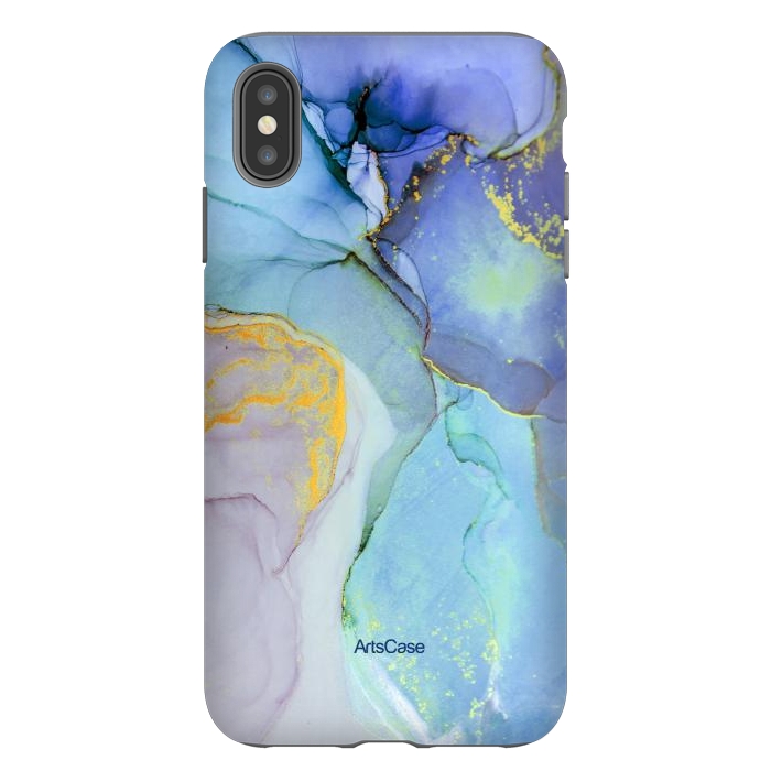 iPhone Xs Max StrongFit Ink Paint Abstract Marble by ArtsCase