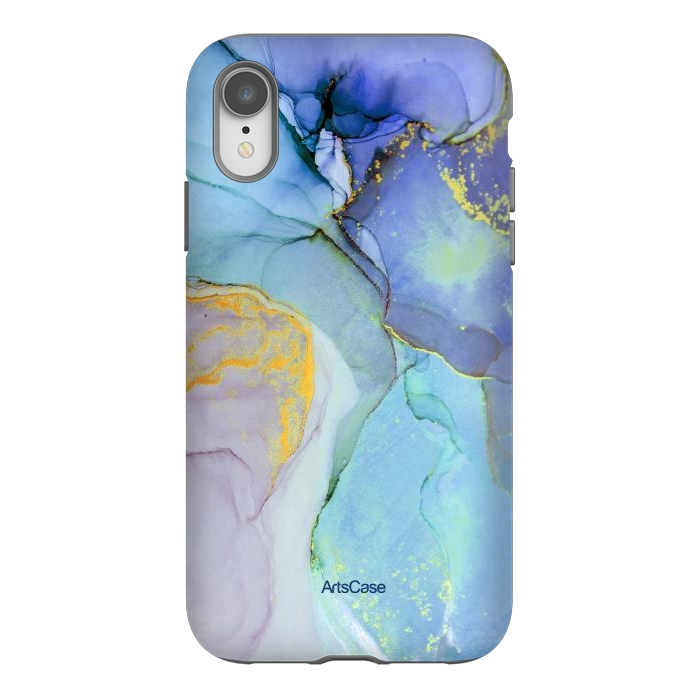 iPhone Xr StrongFit Ink Paint Abstract Marble by ArtsCase