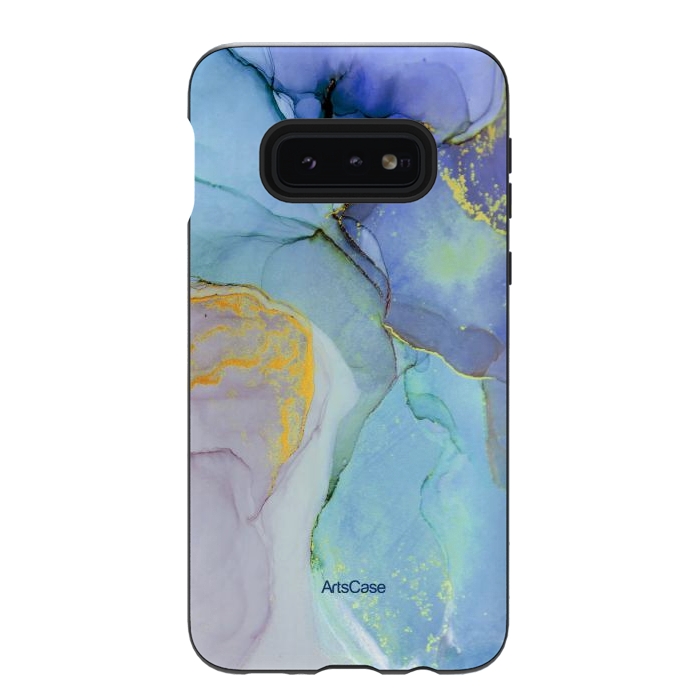 Galaxy S10e StrongFit Ink Paint Abstract Marble by ArtsCase