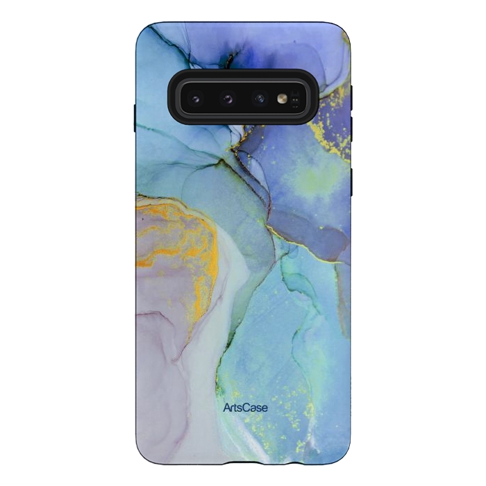 Galaxy S10 StrongFit Ink Paint Abstract Marble by ArtsCase