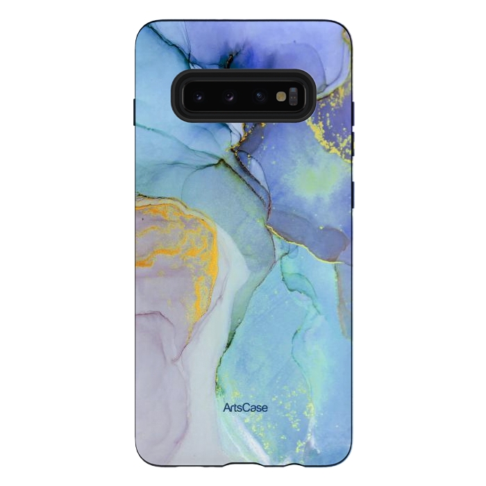 Galaxy S10 plus StrongFit Ink Paint Abstract Marble by ArtsCase