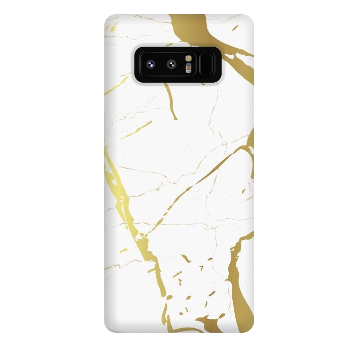 Galaxy Note 8 StrongFit Marble Design With Gold Lines by ArtsCase