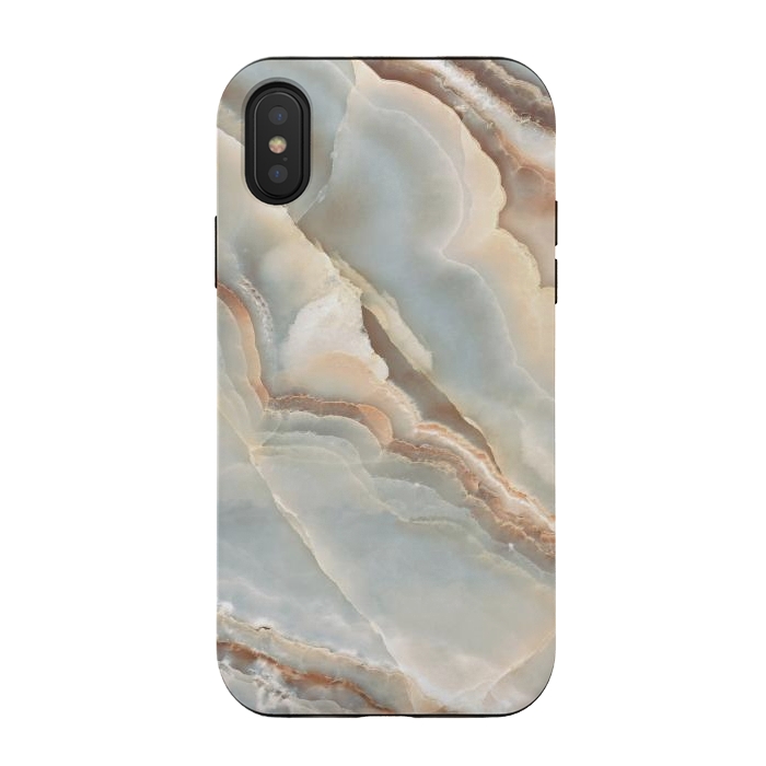 iPhone Xs / X StrongFit Onyx Marble Design by ArtsCase