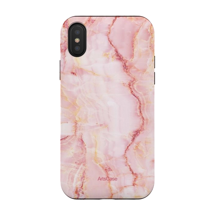 iPhone Xs / X StrongFit Pink Salt Flats by ArtsCase