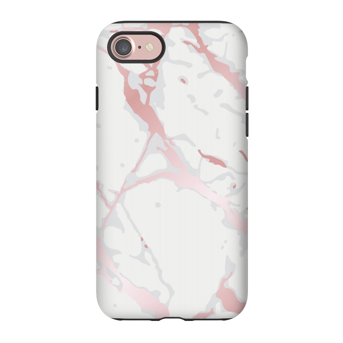 iPhone 7 StrongFit Pink Rose Marble Design by ArtsCase