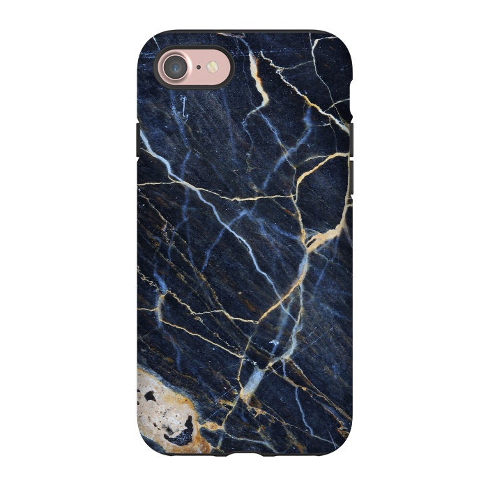 iPhone 7 StrongFit Structure Marble of Dark Gray Blue by ArtsCase