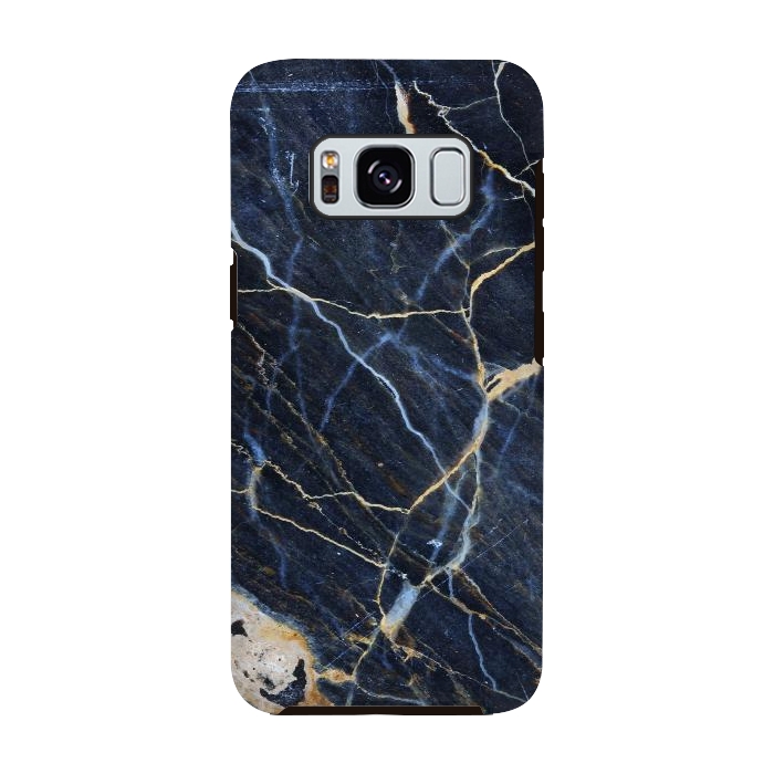 Galaxy S8 StrongFit Structure Marble of Dark Gray Blue by ArtsCase