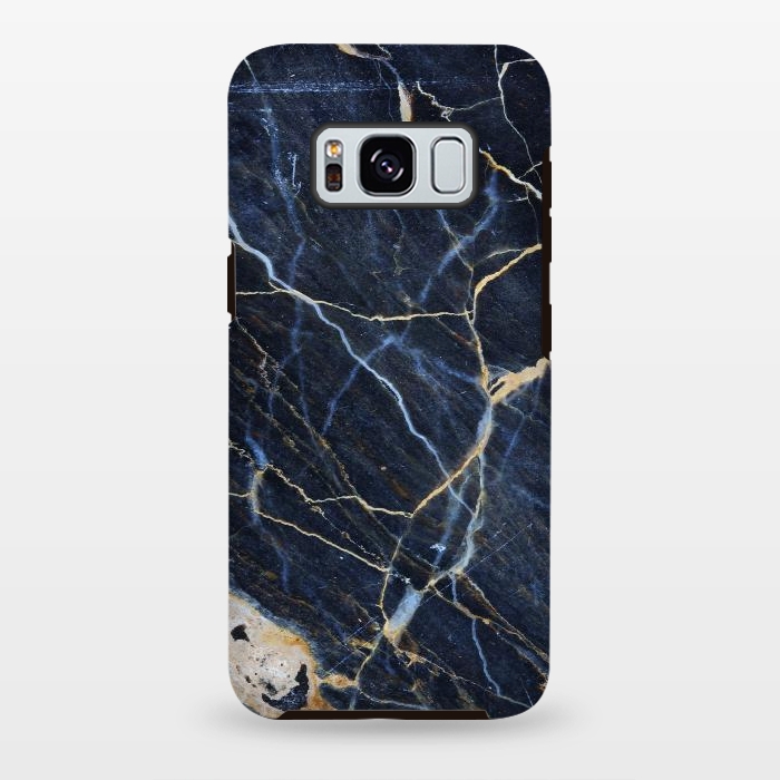 Galaxy S8 plus StrongFit Structure Marble of Dark Gray Blue by ArtsCase