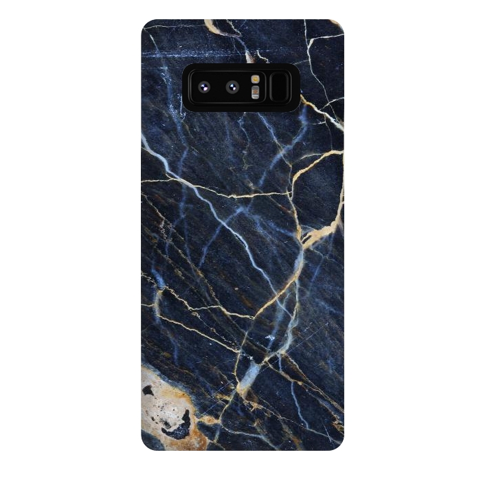 Galaxy Note 8 StrongFit Structure Marble of Dark Gray Blue by ArtsCase