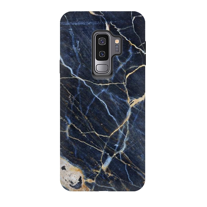 Galaxy S9 plus StrongFit Structure Marble of Dark Gray Blue by ArtsCase
