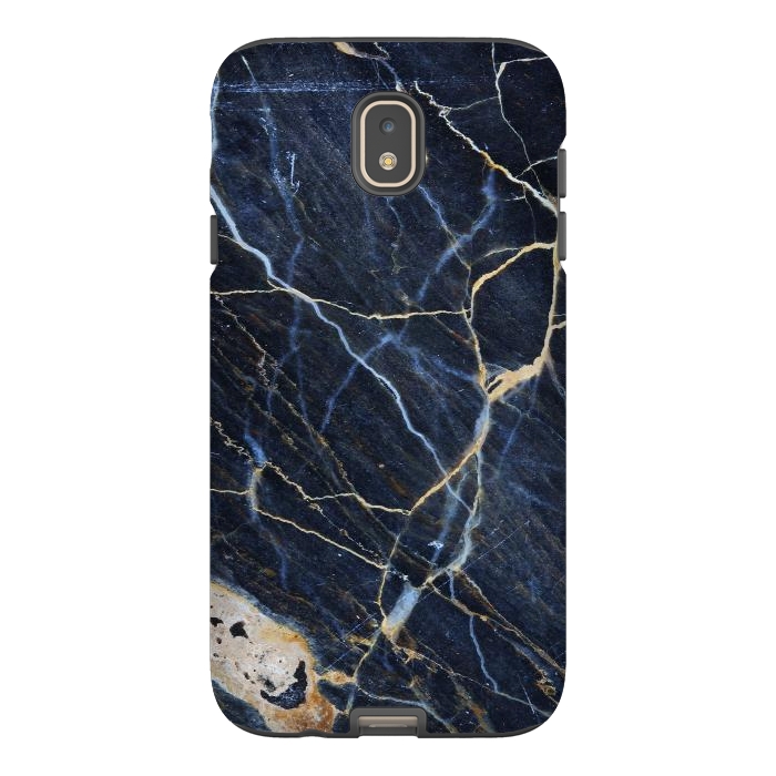 Galaxy J7 StrongFit Structure Marble of Dark Gray Blue by ArtsCase
