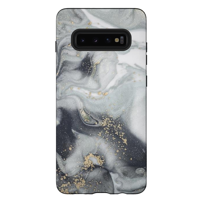 Galaxy S10 plus StrongFit Style Incorporates the Swirls of Marble by ArtsCase
