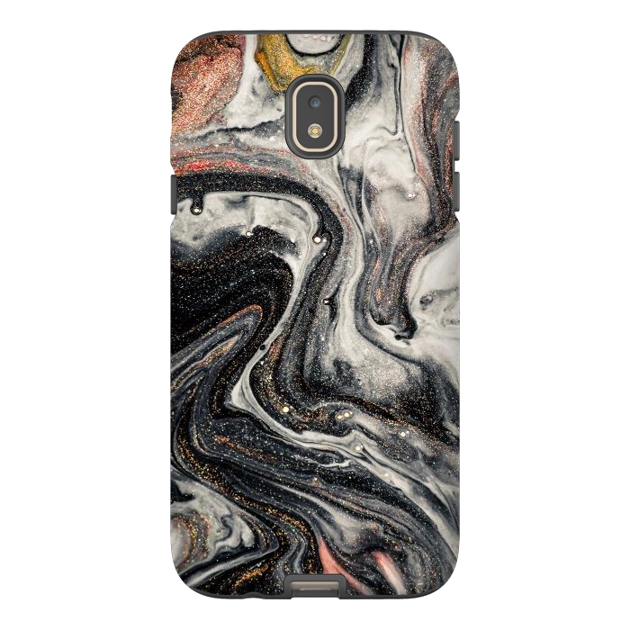 Galaxy J7 StrongFit Swirls of Marble and The Ripples of Agate by ArtsCase