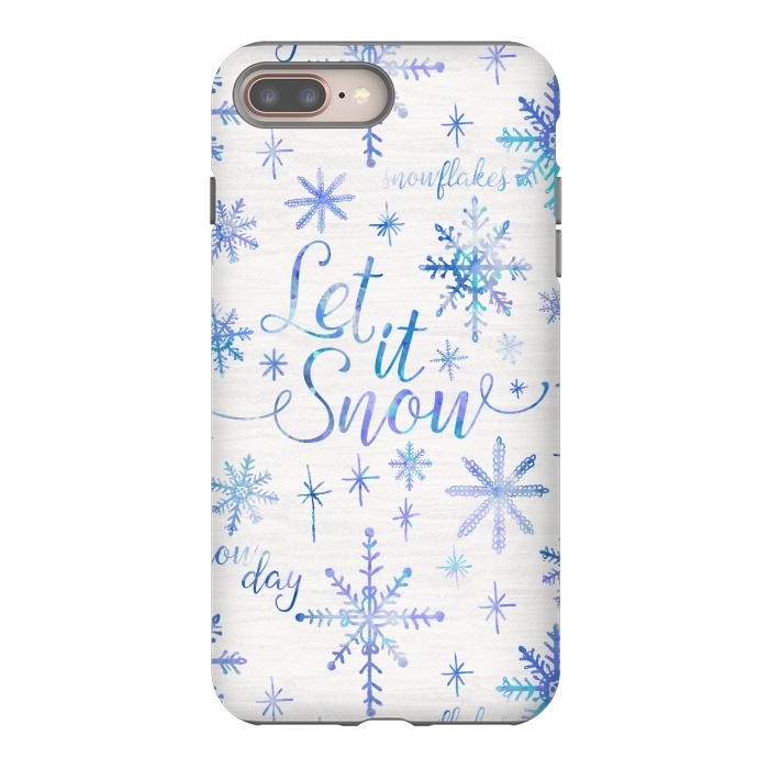 iPhone 7 plus StrongFit Let It Snow by Noonday Design