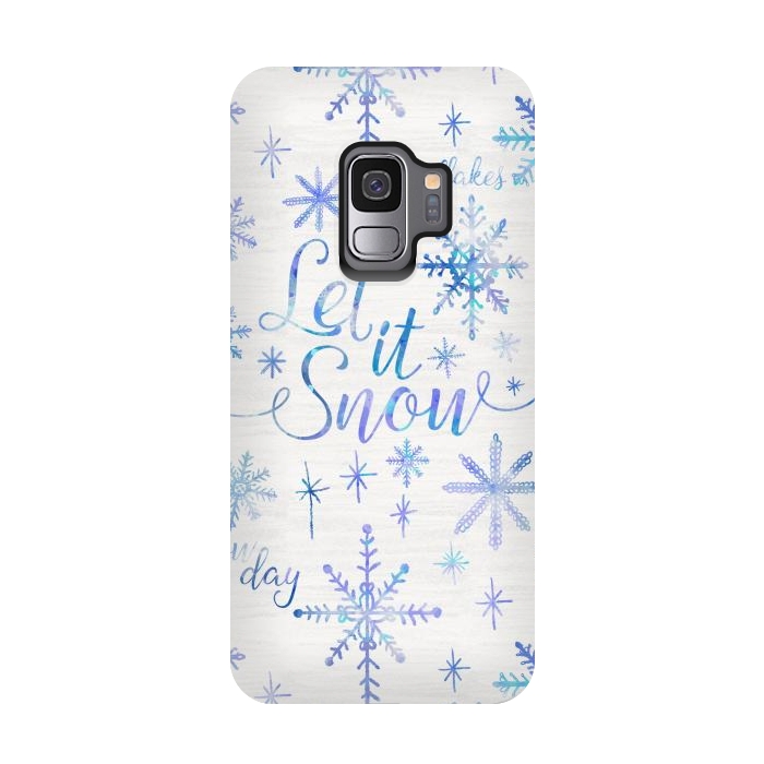 Galaxy S9 StrongFit Let It Snow by Noonday Design