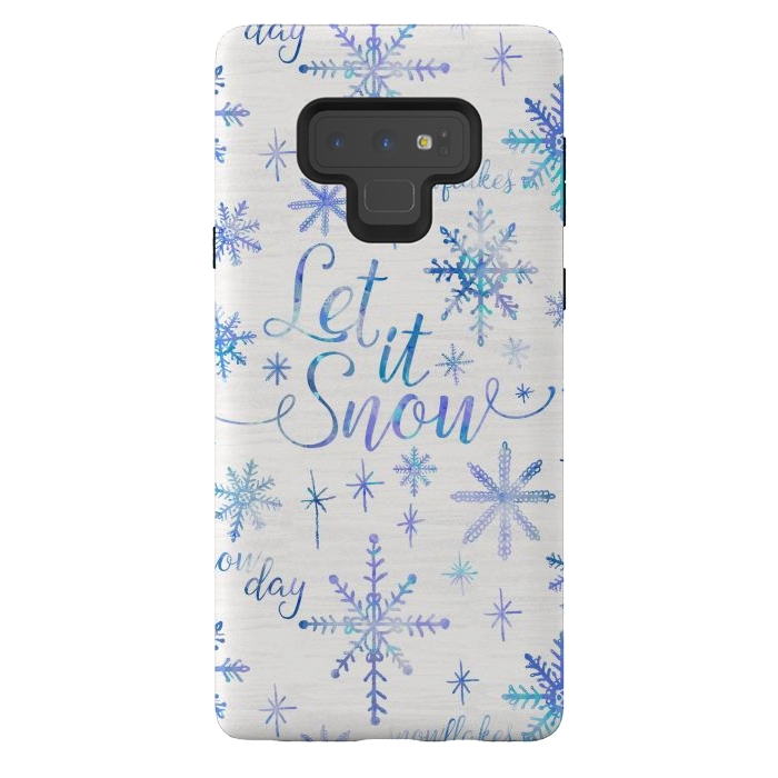 Galaxy Note 9 StrongFit Let It Snow by Noonday Design