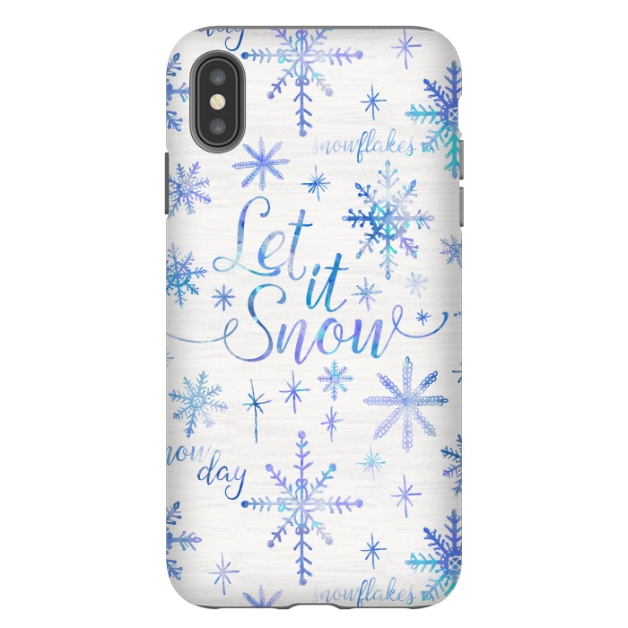 iPhone Xs Max StrongFit Let It Snow by Noonday Design