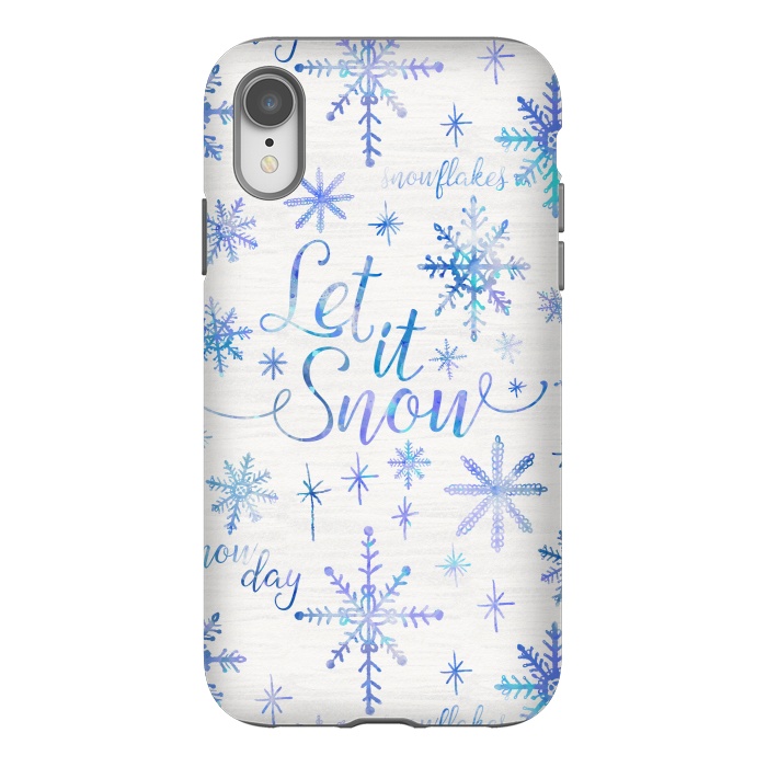 iPhone Xr StrongFit Let It Snow by Noonday Design