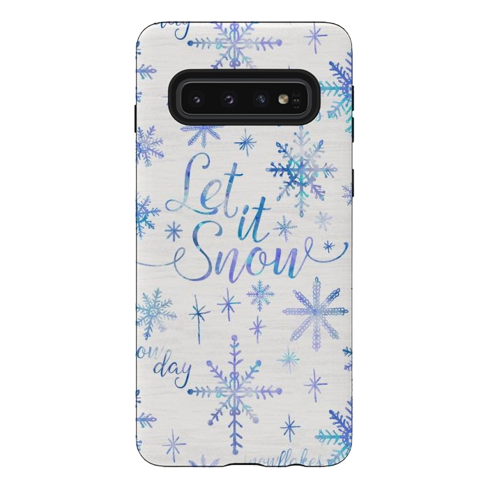 Galaxy S10 StrongFit Let It Snow by Noonday Design