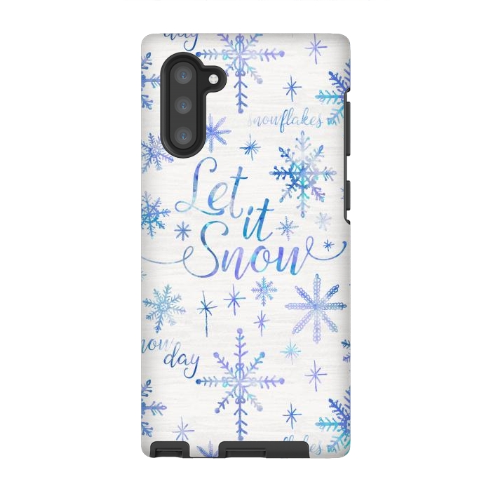Galaxy Note 10 StrongFit Let It Snow by Noonday Design