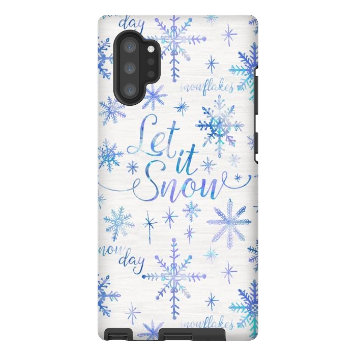 Galaxy Note 10 plus StrongFit Let It Snow by Noonday Design