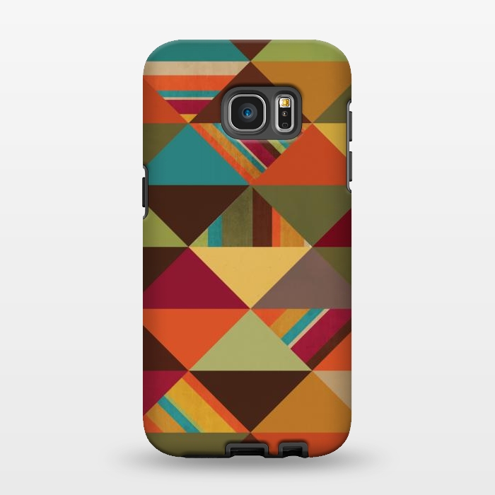 Galaxy S7 EDGE StrongFit Autumn Triangles by Noonday Design