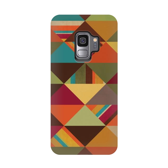 Galaxy S9 StrongFit Autumn Triangles by Noonday Design