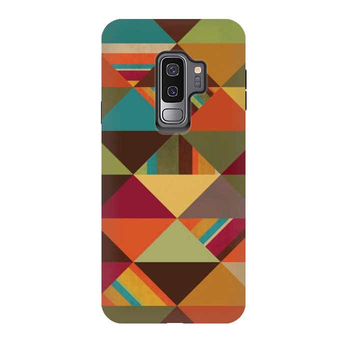 Galaxy S9 plus StrongFit Autumn Triangles by Noonday Design