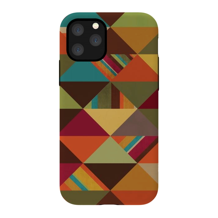 iPhone 11 Pro StrongFit Autumn Triangles by Noonday Design