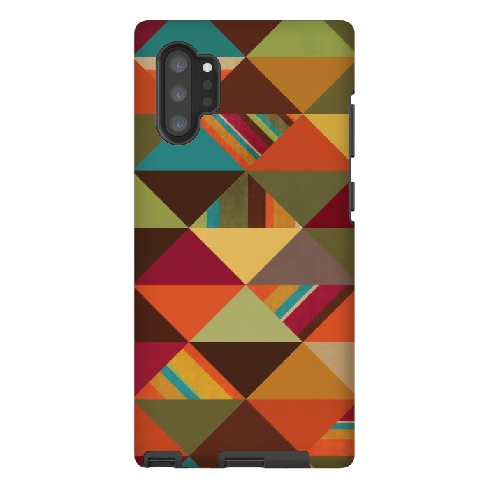 Galaxy Note 10 plus StrongFit Autumn Triangles by Noonday Design
