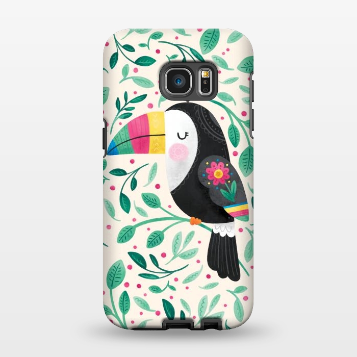 Galaxy S7 EDGE StrongFit Cheeky Toucan by Noonday Design