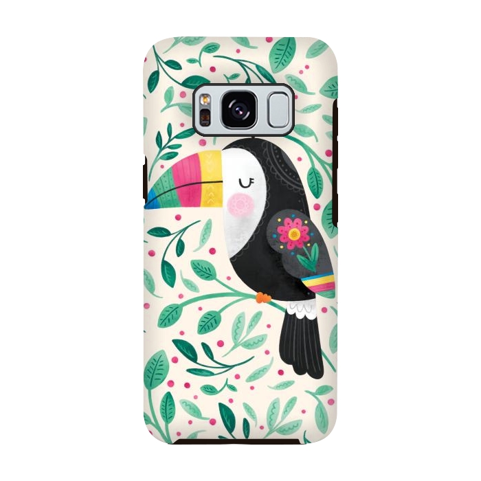 Galaxy S8 StrongFit Cheeky Toucan by Noonday Design