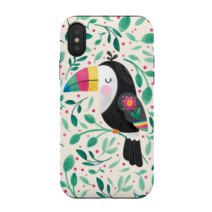 iPhone Xs / X StrongFit Cheeky Toucan by Noonday Design