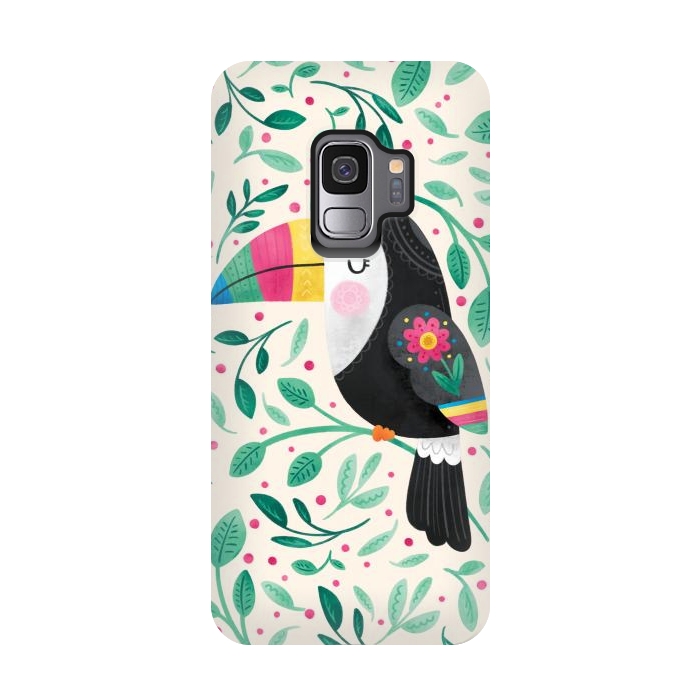 Galaxy S9 StrongFit Cheeky Toucan by Noonday Design