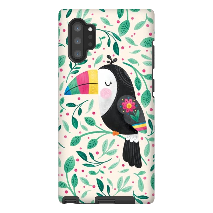 Galaxy Note 10 plus StrongFit Cheeky Toucan by Noonday Design