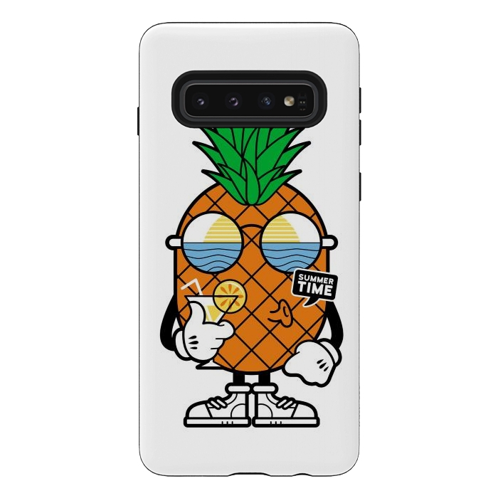 Galaxy S10 StrongFit Pineapple Summer by Afif Quilimo