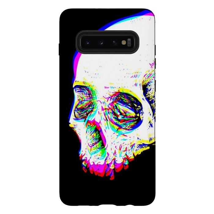 Galaxy S10 plus StrongFit Skull Glitch by Afif Quilimo