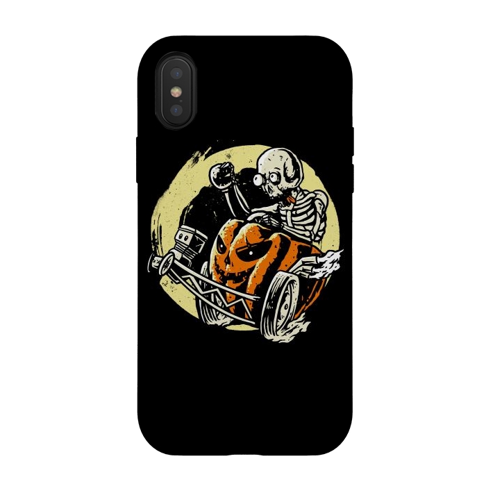 iPhone Xs / X StrongFit Halloracerween by Afif Quilimo