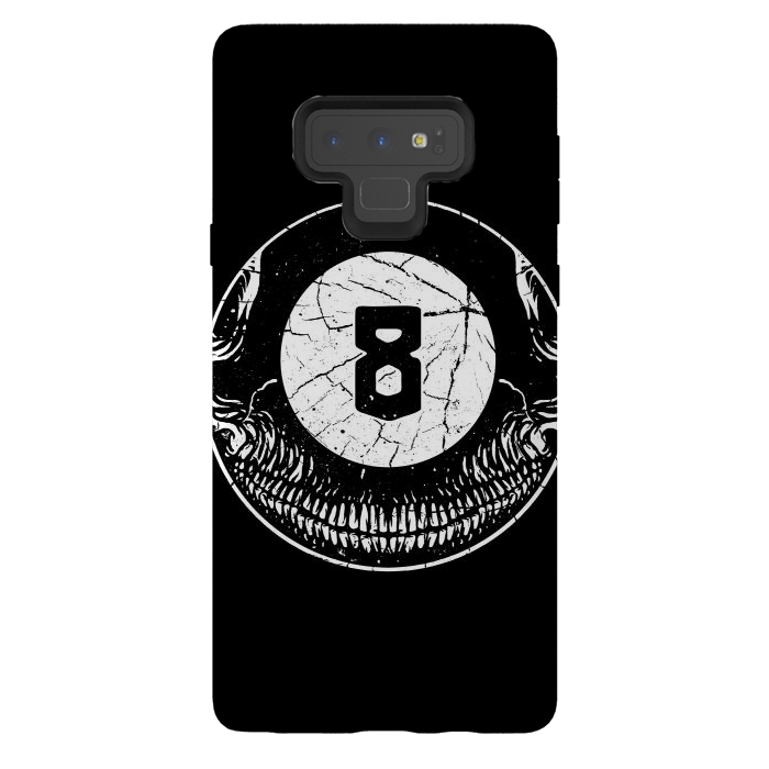 Galaxy Note 9 StrongFit 8Ball Skull by Afif Quilimo