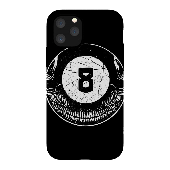 iPhone 11 Pro StrongFit 8Ball Skull by Afif Quilimo