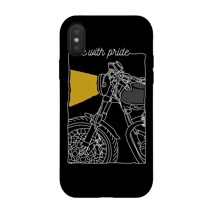 iPhone Xs / X StrongFit Ride With Pride by Afif Quilimo