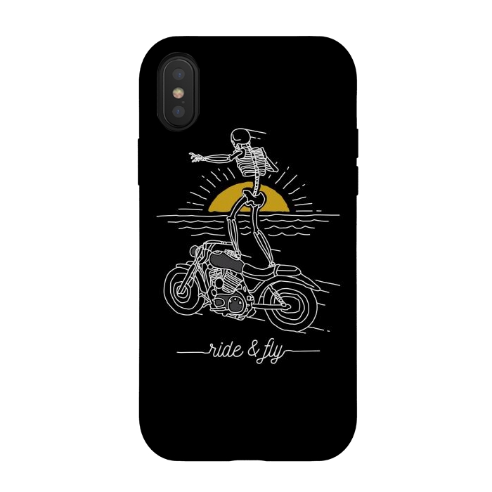 iPhone Xs / X StrongFit Ride and Fly by Afif Quilimo