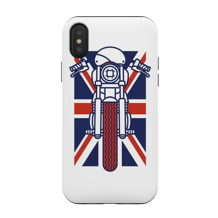 iPhone Xs / X StrongFit British Biker by Afif Quilimo